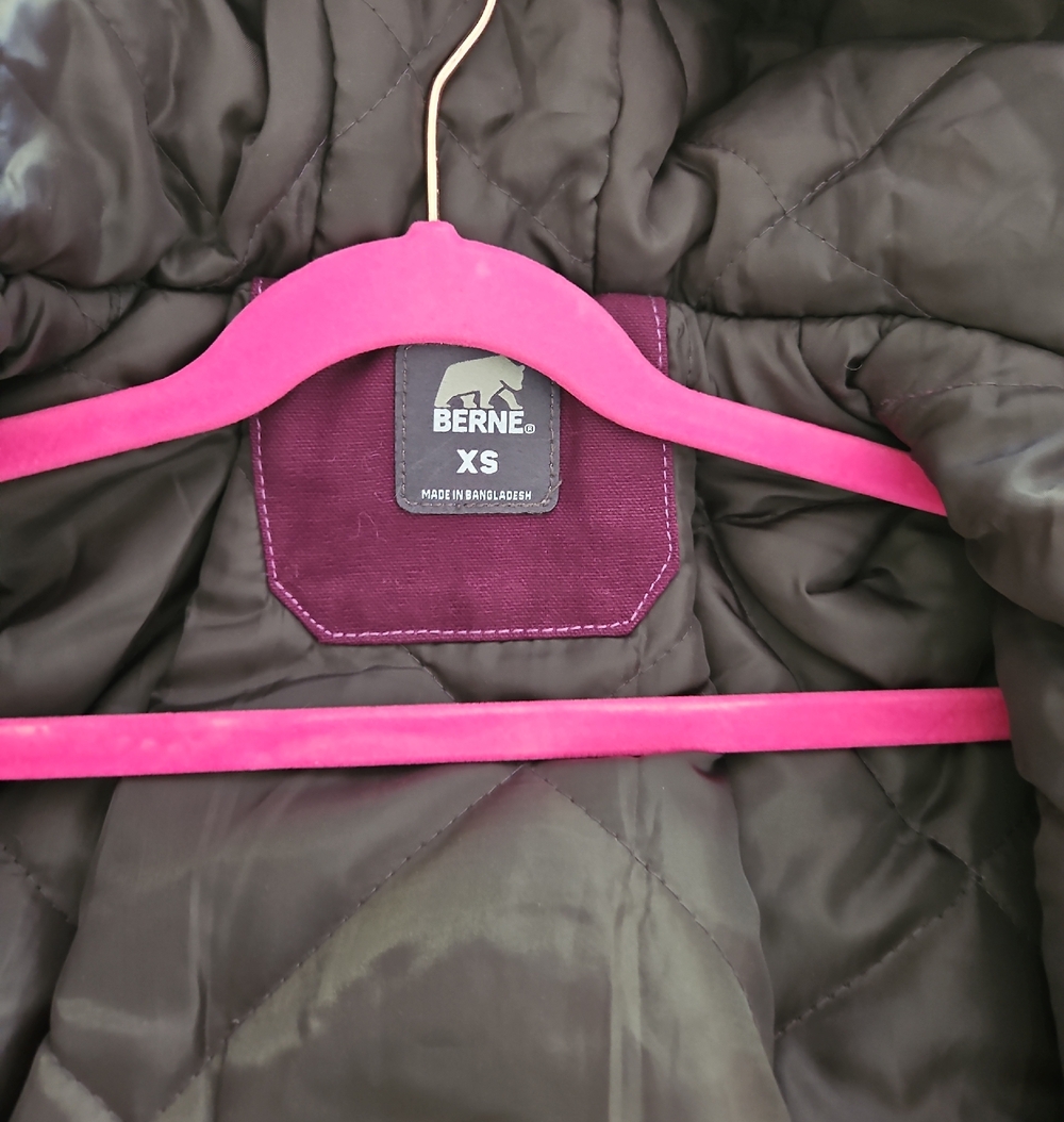 Berne Kids Quilted Black Jacket - XS